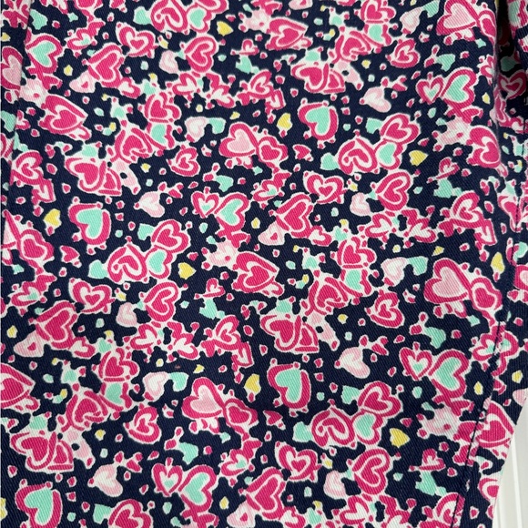 Lilly Pulitzer worth skinny mini pants size 10 navy candy hearts - Picture 2 of 9